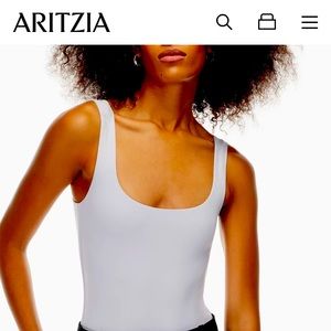 Aritzia contour body suit - light blue